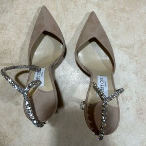 Jimmy Choo Saeda pumps in ballet color. Size 40 EU (10 US). Slight scuffs.